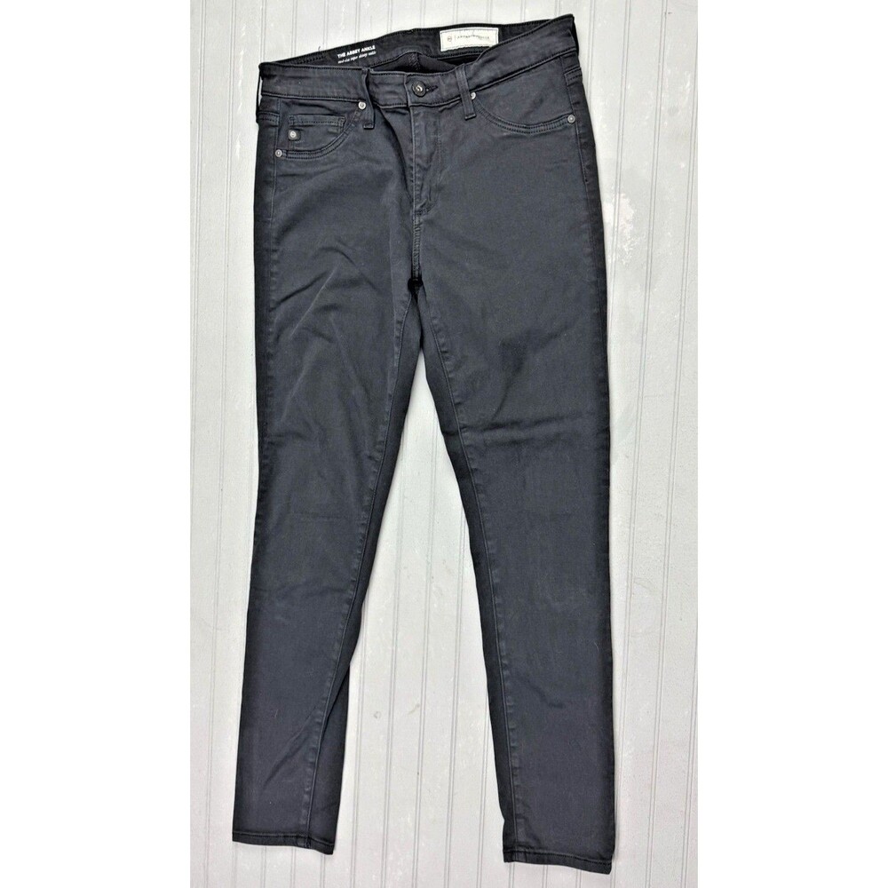 AG Anthropolgie Size 27 Womens Jeans Pants Black The Abbey Mid Rise Super Skinny